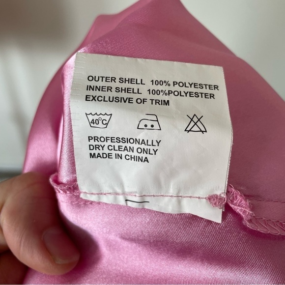 Blush Prom By Alexia Pink Rhinestone Embellished Strapless Evening Gown EUC Sz 4 - Picture 8 of 10